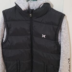 Hurley Kids Black and Gray Puffer Jacket